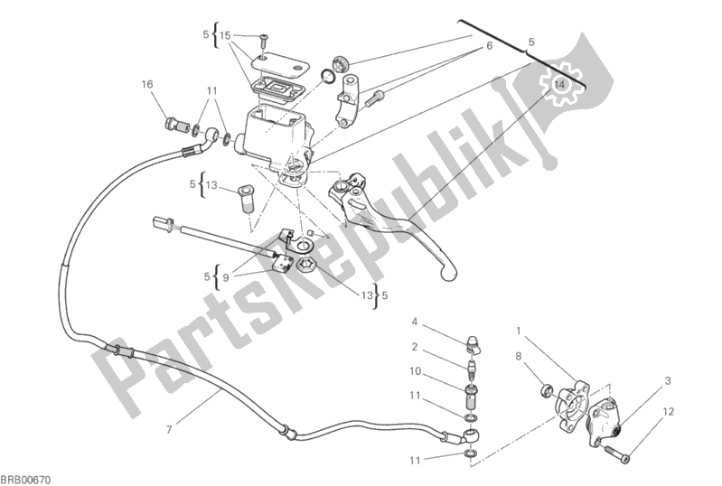 Tutte le parti per il Controllo Della Frizione del Ducati Scrambler Icon Thailand 803 2020
